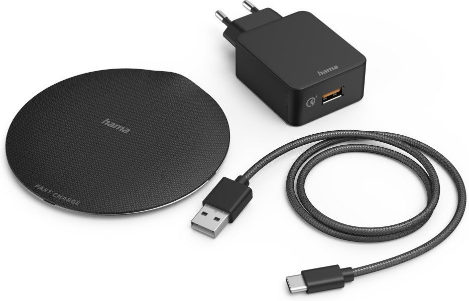 Wireless Charger-Set FC15 Metal schwarz