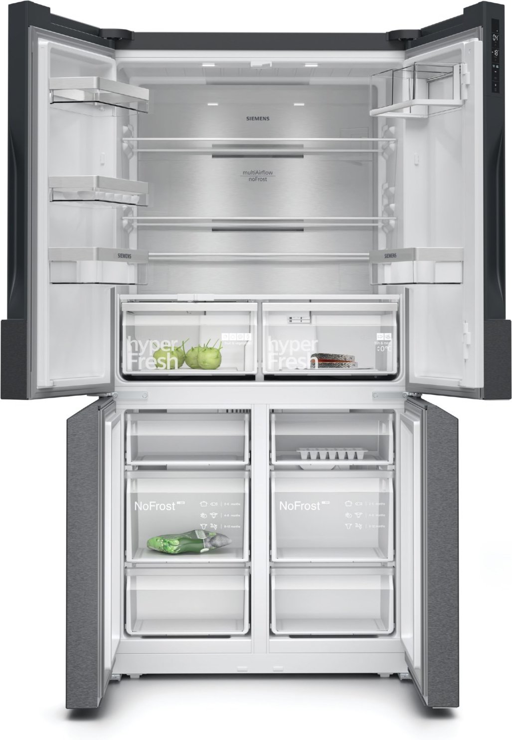 KF96NAXEA French Door Kühl-/Gefrierkombination schwarz inox-antifingerprint