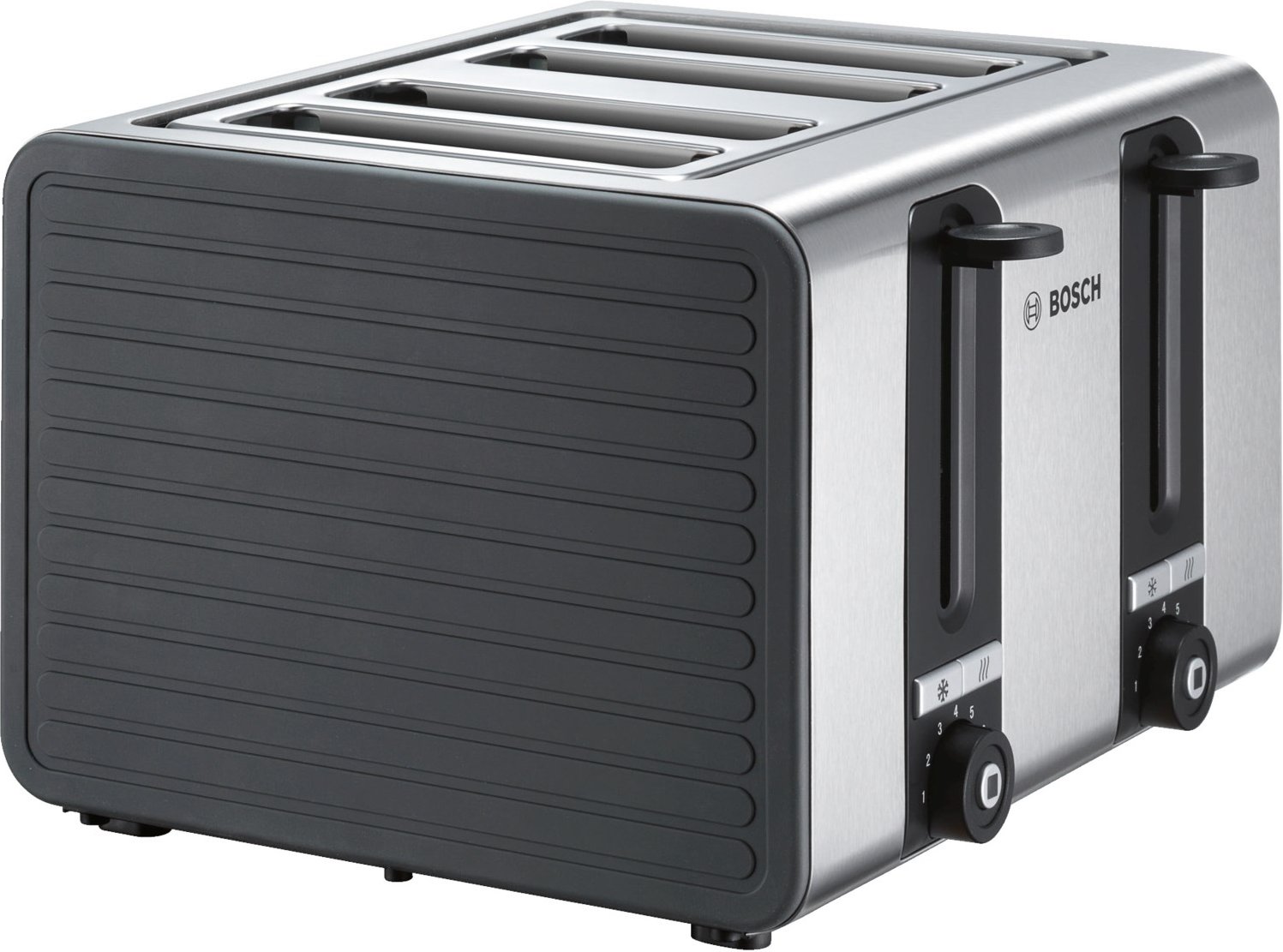 TAT7S45 4-Schlitz Toaster grau/schwarz