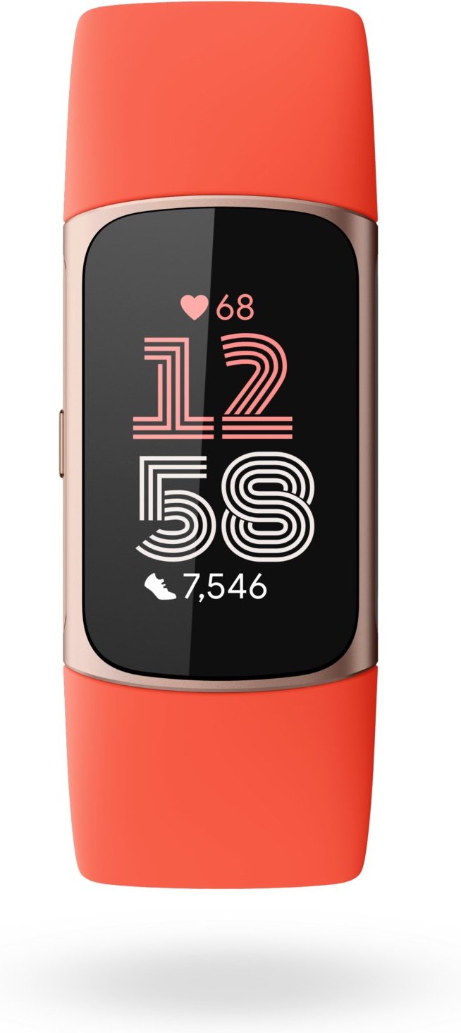 Charge 6 Activity Tracker coral band/champagne gold aluminum