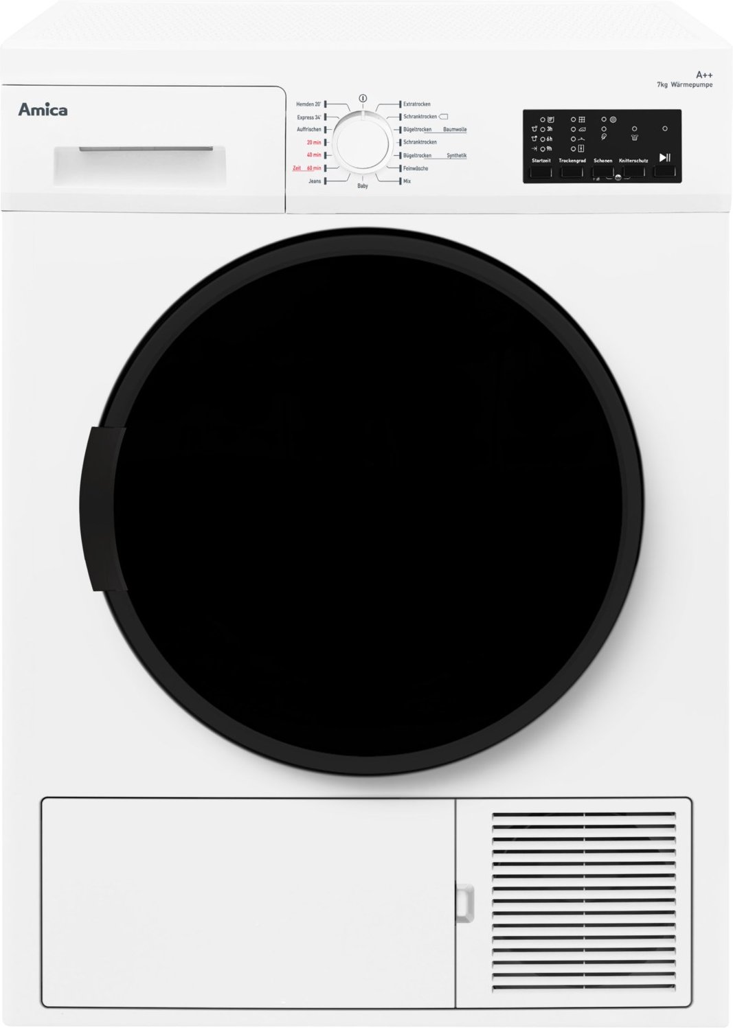 WTP 477 031 Wärmepumpentrockner weiß