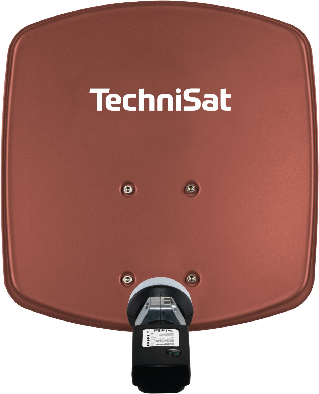 DigiDish 33 Satellitenantenne inkl. V/H-LNB mit Satfinder ziegelrot