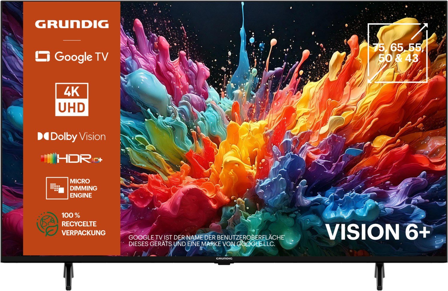 55 GUB 6400 139 cm (55") LCD-TV mit LED-Technik schwarz