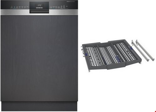 SN53HSS3BD Teilintegrierter Einbau-Geschirrspüler 60 cm bestehend aus SN53HS03BD + SZ36DX04 gebürsteter Stahl