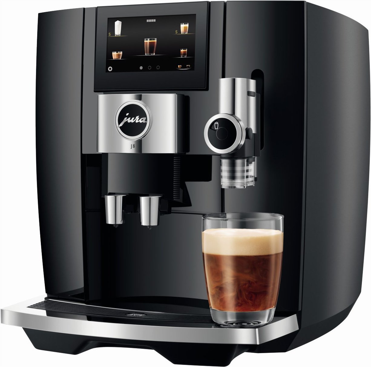 J8 Kaffee-Vollautomat Piano Black (EA)