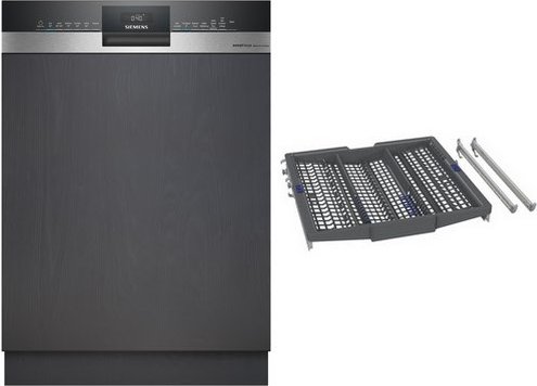 SN53ESS3BD Teilintegrierter Einbau-Geschirrspüler 60 cm bestehend aus SN53ES02BD + SZ36DX04 gebürsteter Stahl