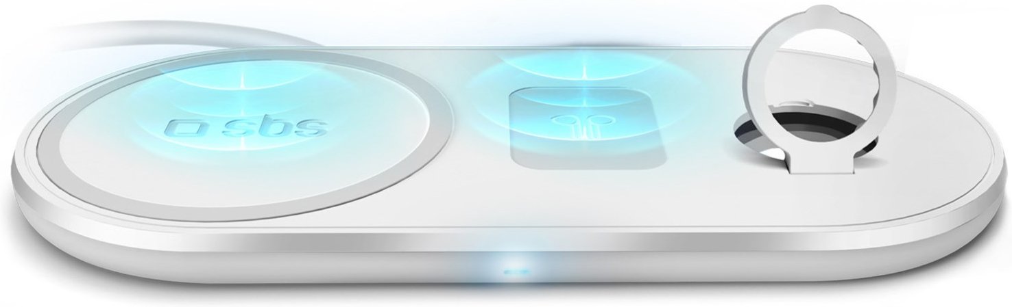 Drahtlos Ladegerät 3-in-1 (10W) weiß