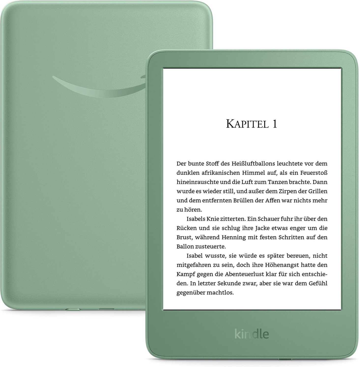 Kindle (16GB) E-Book Reader mit Spezialangeboten matchagrün