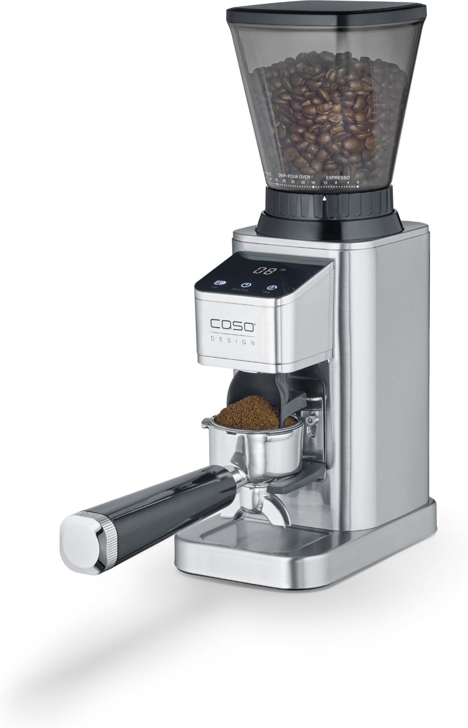 Barista Chef Kaffeemühle edelstahl