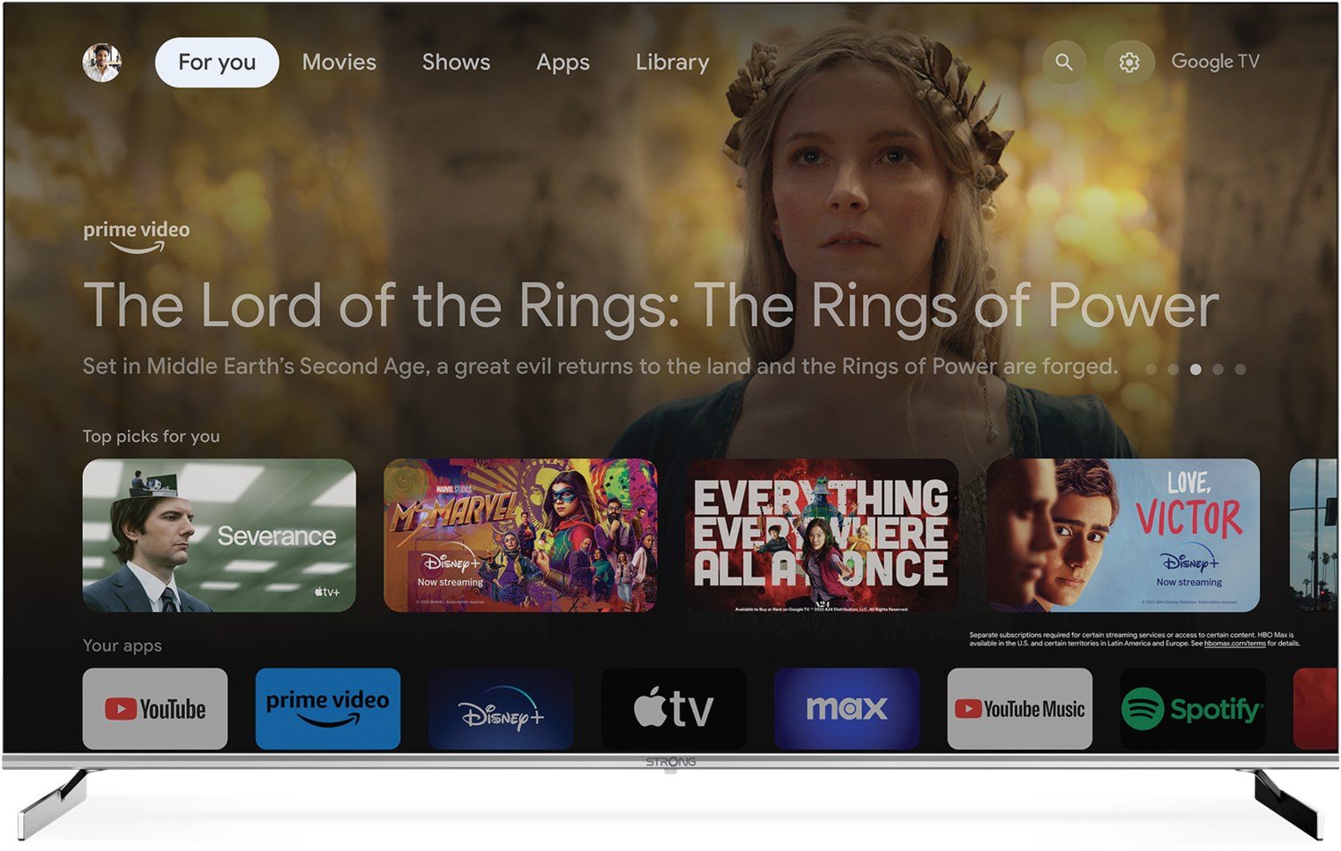 SRT 65UF8733 164 cm (65") QLED-TV silber