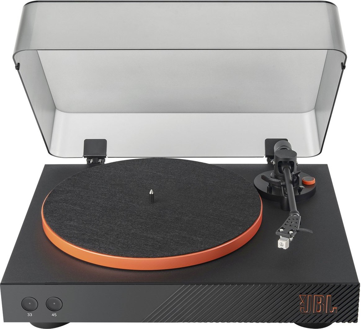 Spinner BT Plattenspieler mit Bluetooth schwarz/orange