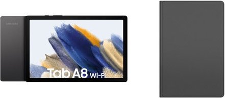 Galaxy Tab A8 (32GB) WiFi Tablet dunkelgrau inkl. Anymode Book Cover