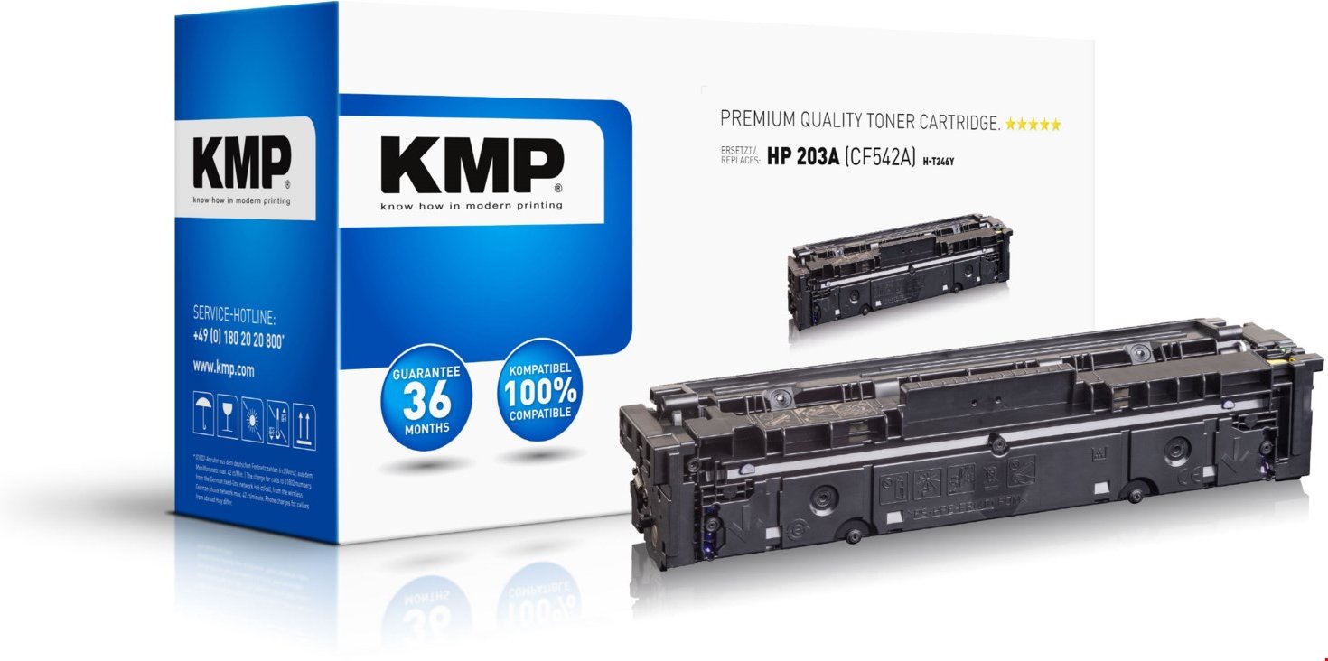 H-T246Y (1.300 S.) Toner ersetzt HP 203A (CF542A) gelb