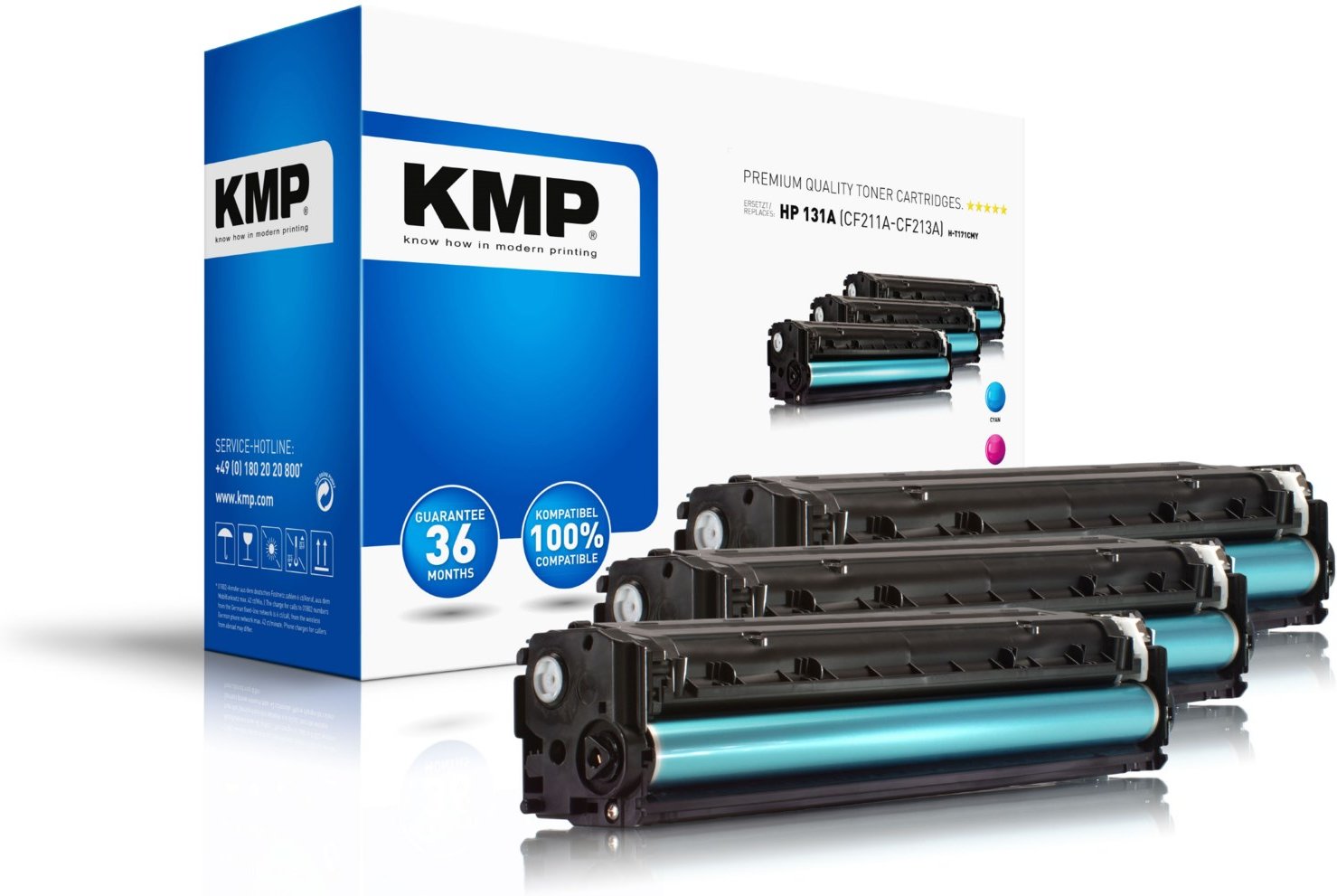 H-T171CMY Toner ersetzt HP 131A (CF211A/213A/212A) 3-farbig