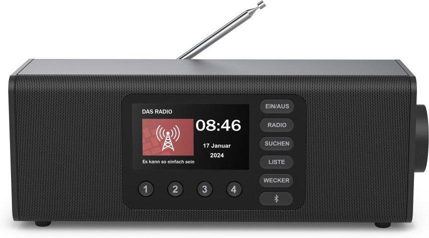 DR2002 DAB Radioempfänger schwarz