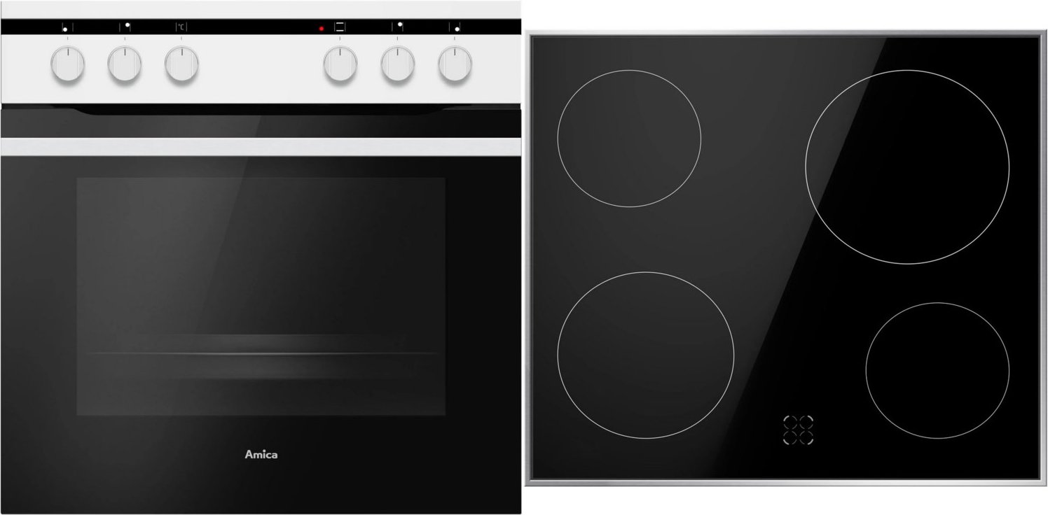 EHC 12709 W Herdset weiß + edelstahl