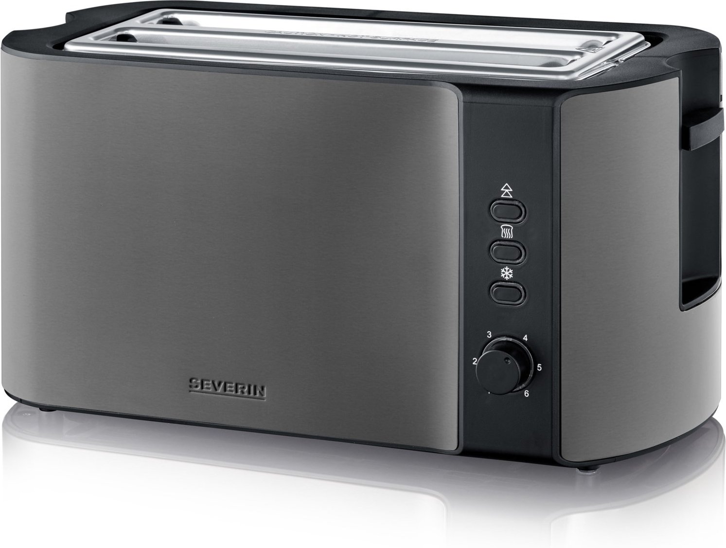 AT 9341 Langschlitz-Toaster schwarz/edelstahl