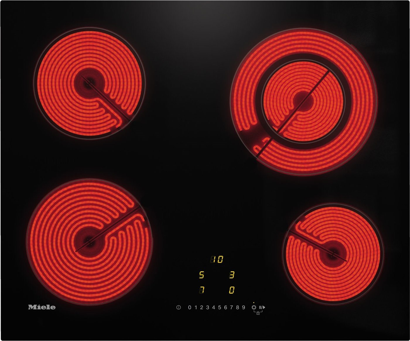KM 6520 FL Autark-Glaskeramikfeld rahmenlos/flächenbündig