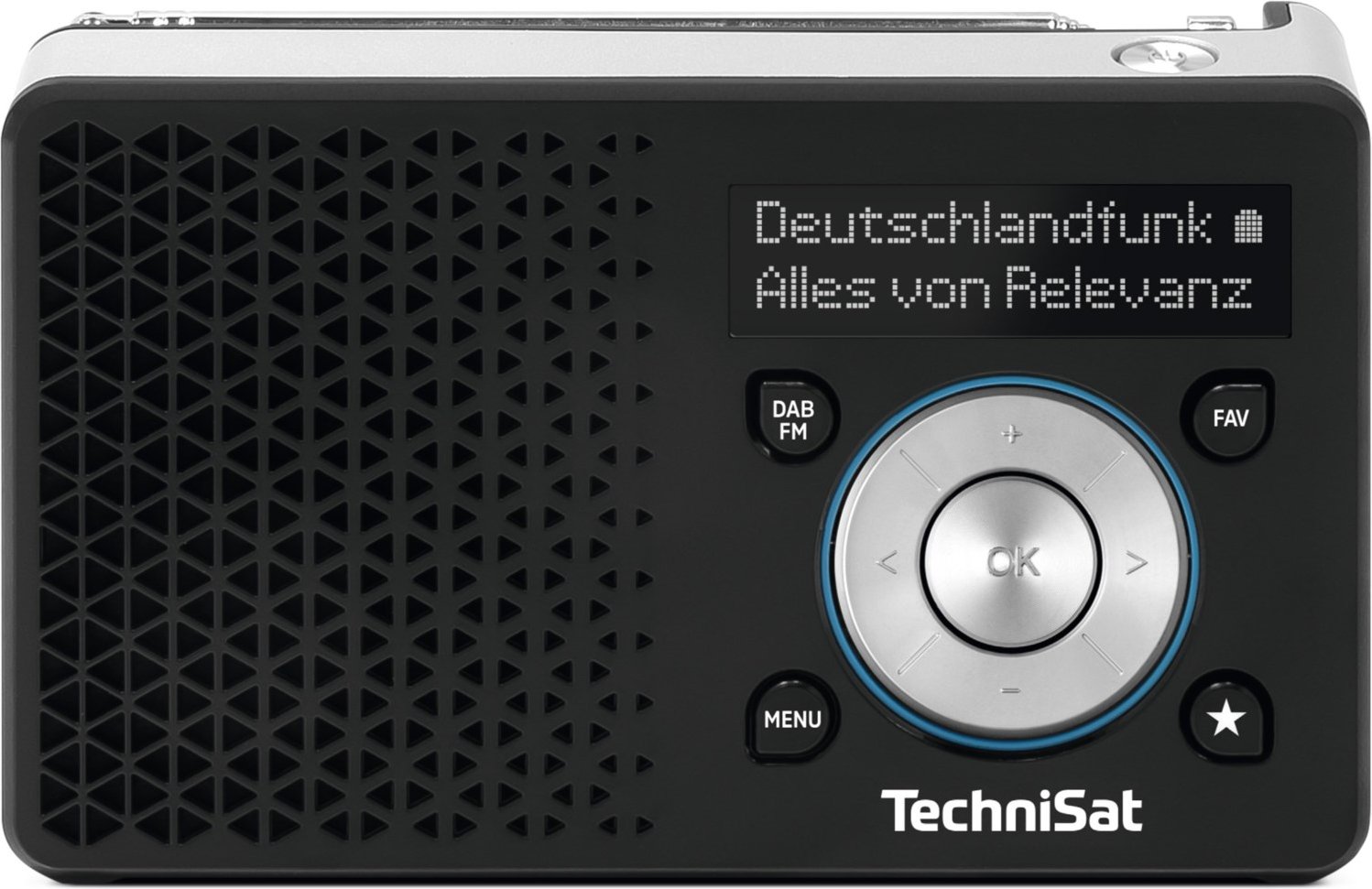 DigitRadio 1 Portables Radio schwarz/silber