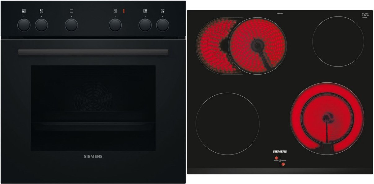 EQ110KAFB Herdset bestehend aus HE010FBA1 + EA631GNA1E schwarz + rahmenlos