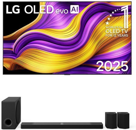 OLED83G58LW 210 cm (83") OLED evo AI TV inkl. DS95TR Soundbar mit Subwoofer und Rücklautsprechern