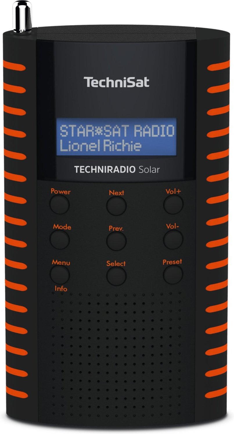 Thumbnail - TechniRadio Solar Taschenradio schwarz/orange