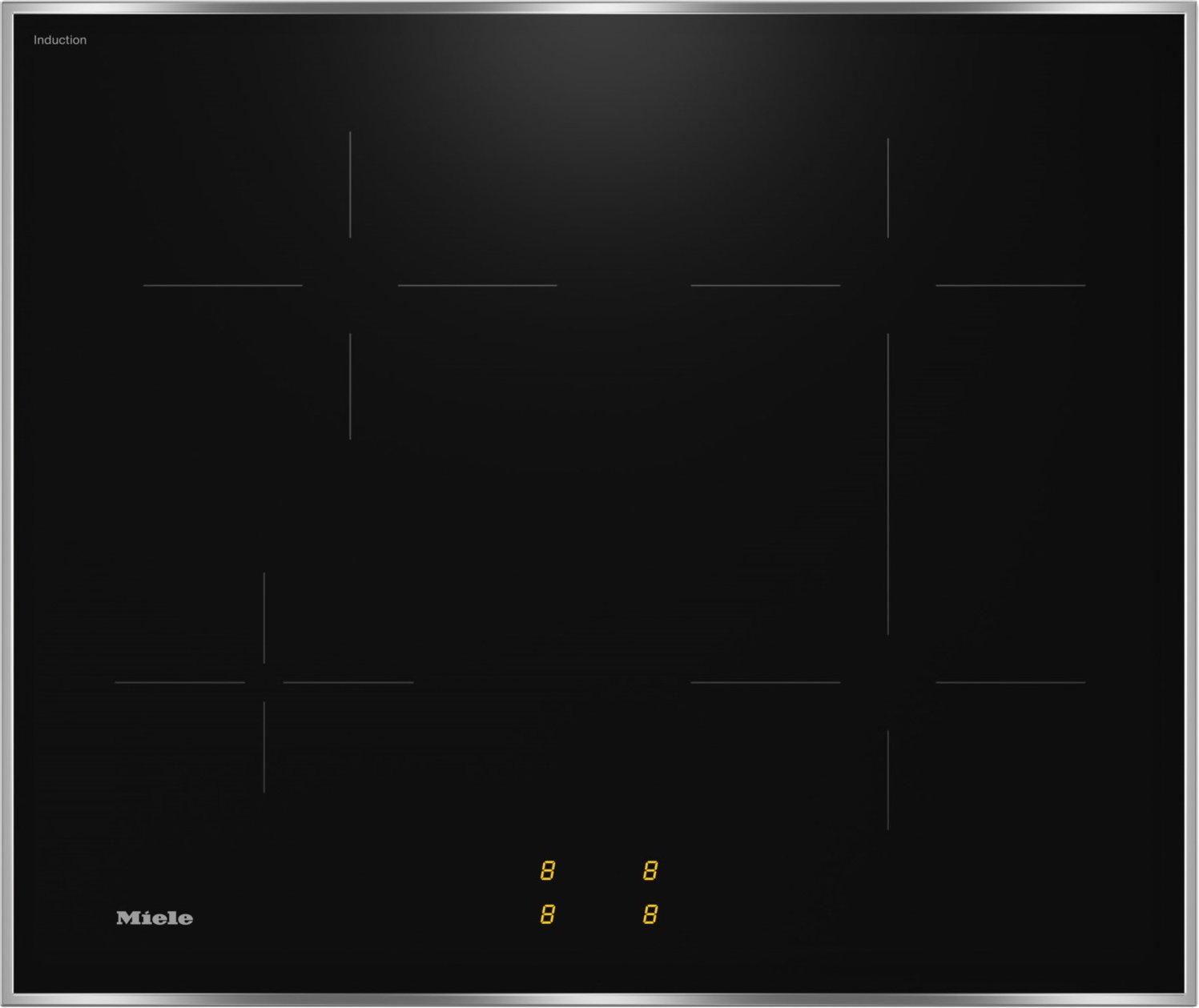 KM 7062 FR Glaskeramik-Induktions-Kochfeld edelstahl