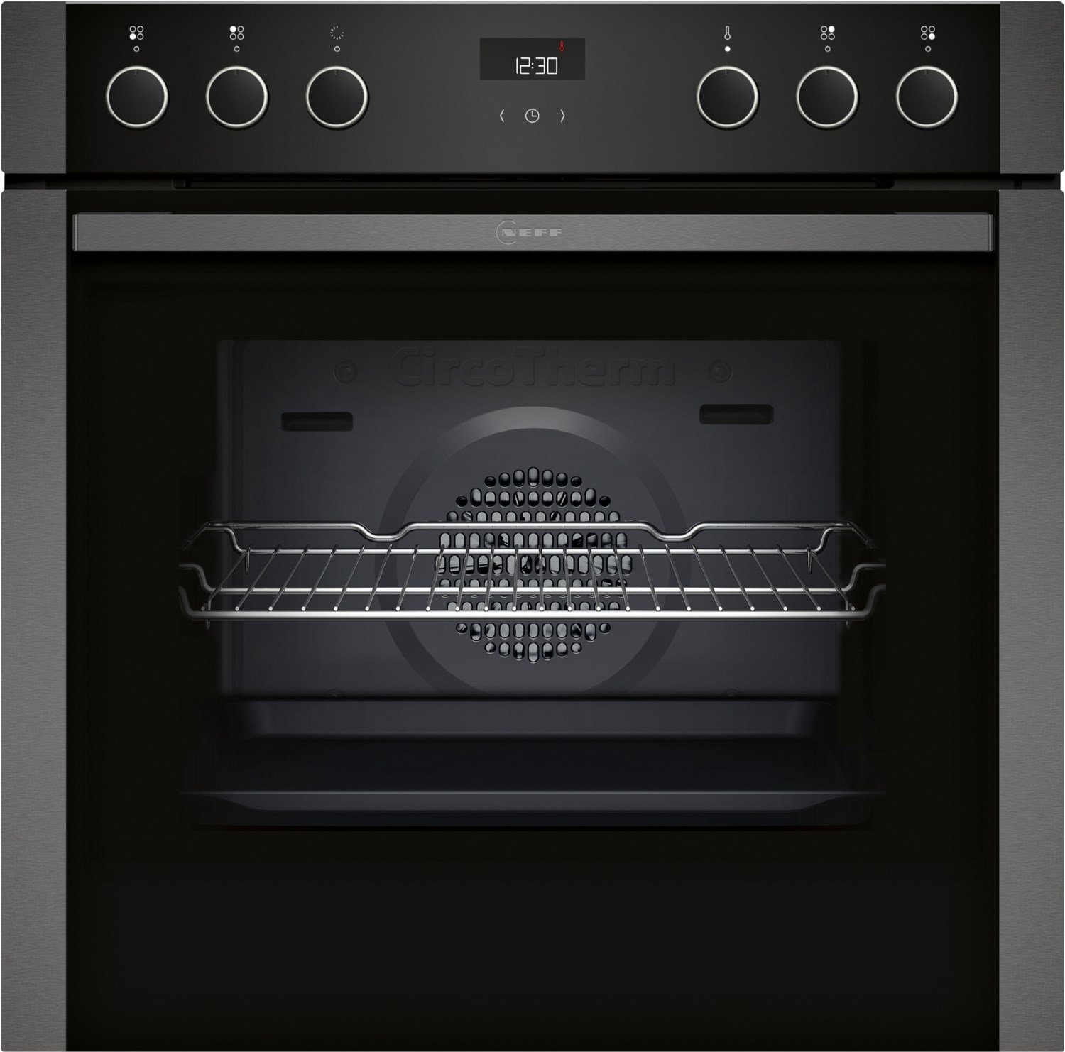 HLE310SI Herdset mit Induktionskochfeld bestehend aus E1ACE2AG4+M66SBX1M0+Z1608BX0 graphit + edelstahl