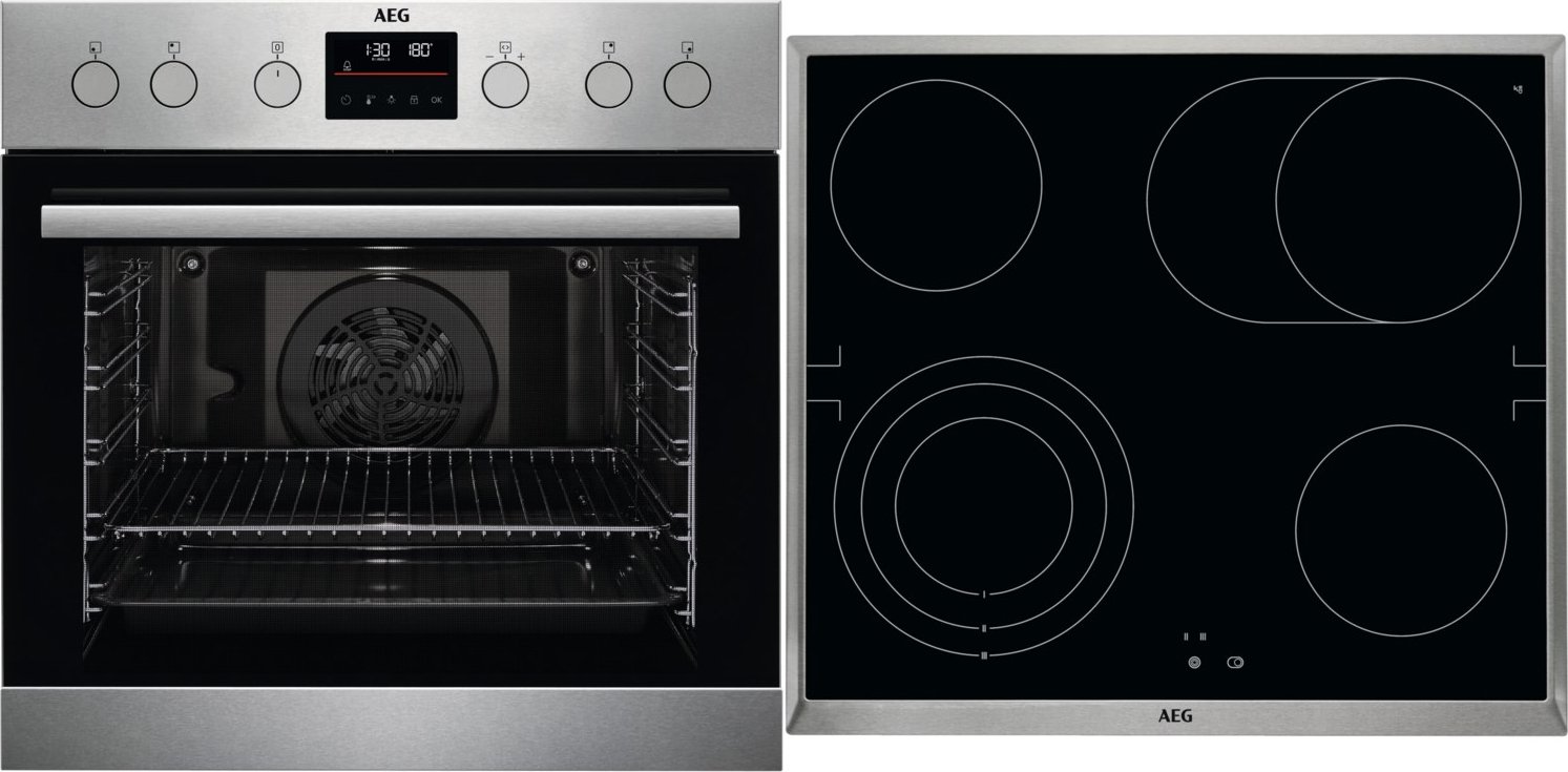 FHHS23M11 Herdset bestehend aus EPS335061M + HE604070XB edelstahl/cleansteel + edelstahl