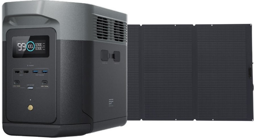 Delta 2 Max Bundle mobiles Solar-Komplettset inkl. 400W Solar Panel