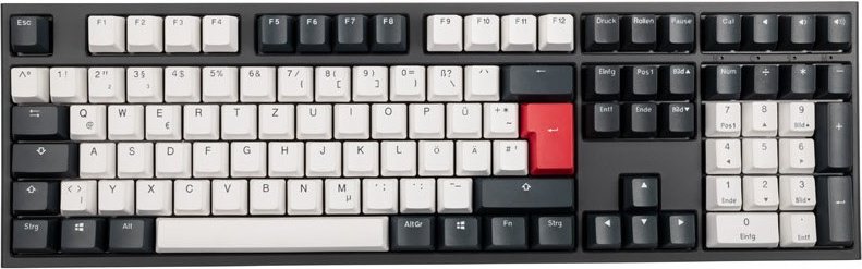 One 2 Tuxedo MX-Speed-Silver (DE) Gaming Tastatur schwarz/weiß