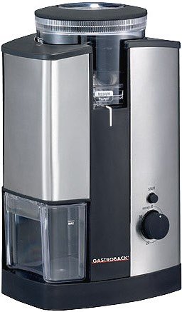 Design Advanced Kaffeemühle silber/schwarz