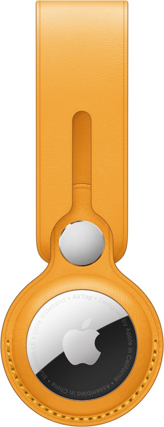 AirTag Lederanhänger california poppy