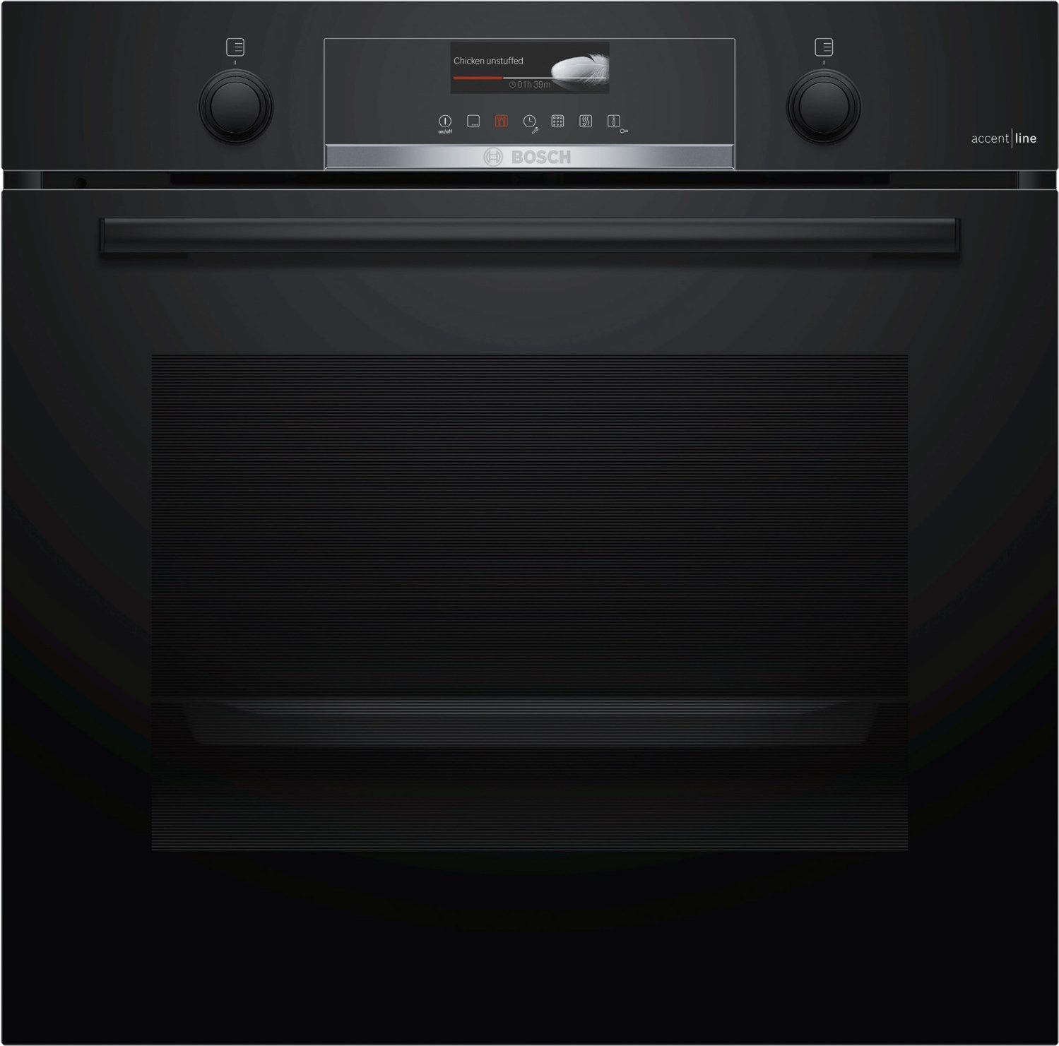 HBG4790B0 Einbaubackofen vulkan schwarz