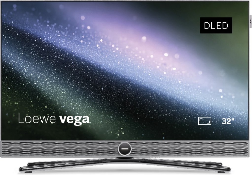 vega 32 80 cm (32") LCD-TV mit LED-Technik alu brushed/black