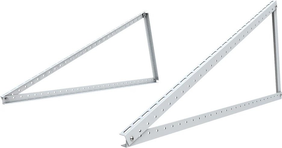 Aluminium Ständerwerk Set für Solarmodule silber