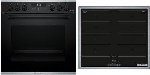 MKH63FP3 Herdset mit Induktionskochfeld HEG278AB4 + NXX645CB5M schwarz/edelstahl