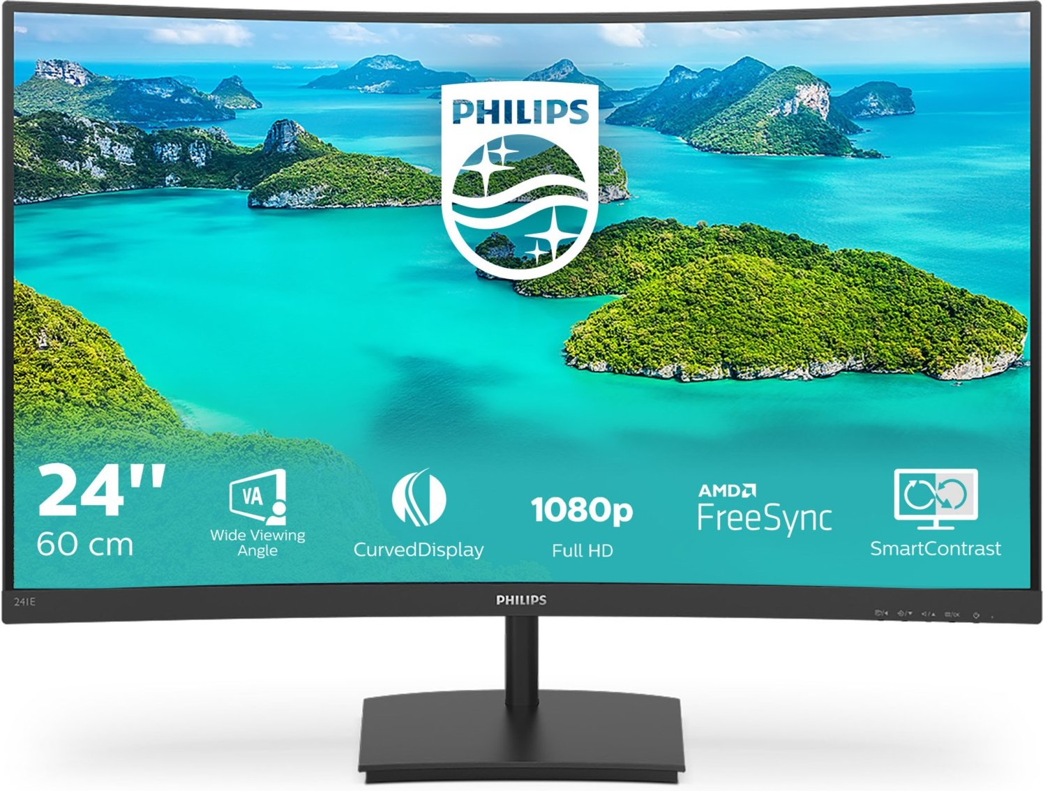 241E1SC/00 60 cm (24") TFT-Monitor mit LED-Technik schwarz