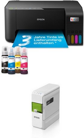 EcoTank ET-2864 Multifunktionsgerät Tinte schwarz inkl. LabelWorks LW-C410