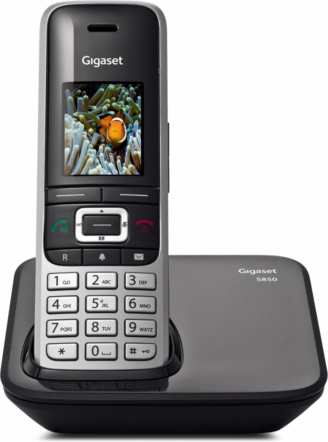 S 850 Schnurlostelefon platin/schwarz