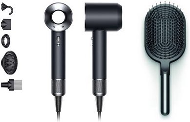 SET Supersonic Haartrockner + Paddlebrush schwarz/nickel