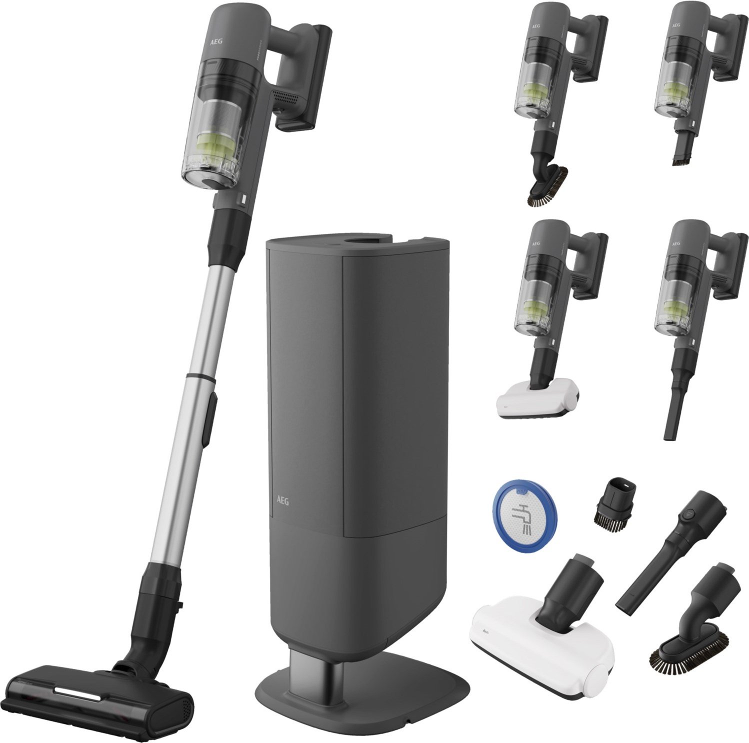 AP72UB21ES Akku-Stielstaubsauger dunkelgrau