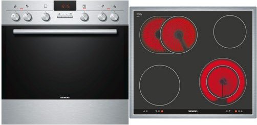 EQ231EK04 Herdset bestehend aus HE23AB504 + EA645GN17 edelstahl + edelstahl