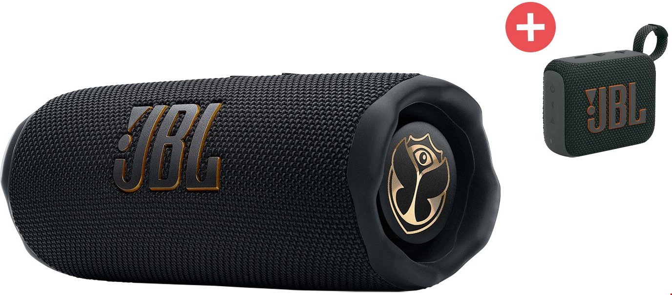 Thumbnail - JBL Flip 7 Tomorrowland Edition + Dein Geschenk JBL GO 4