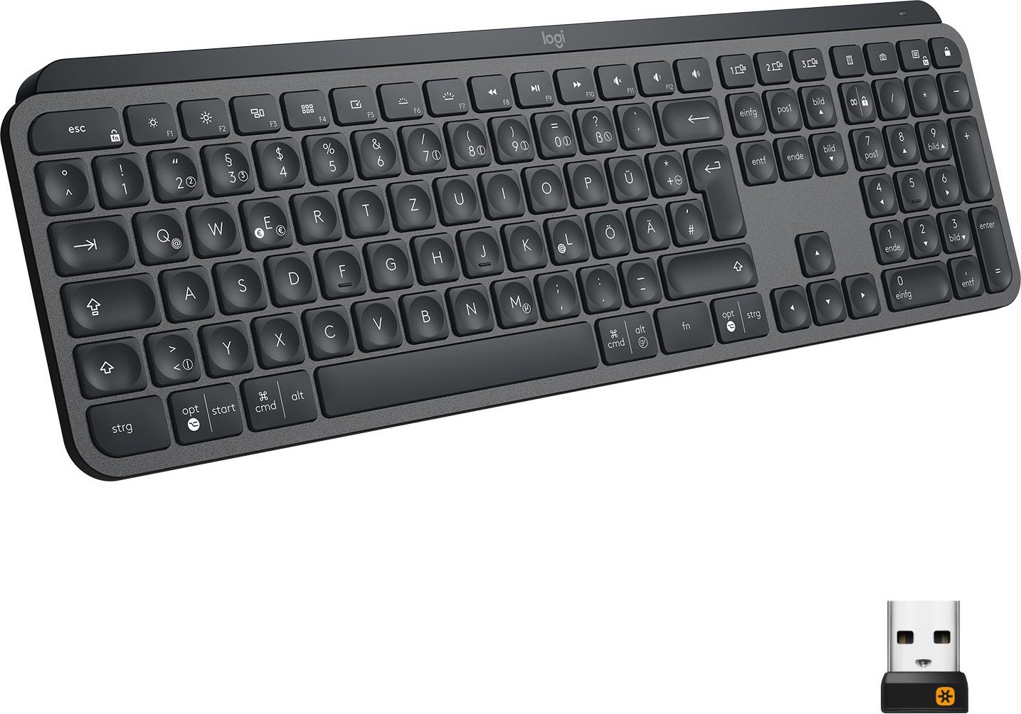 MX Keys (DE) Kabellose Tastatur graphite
