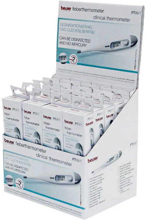 FT 09/1 Display (20x) Fieberthermometer weiß