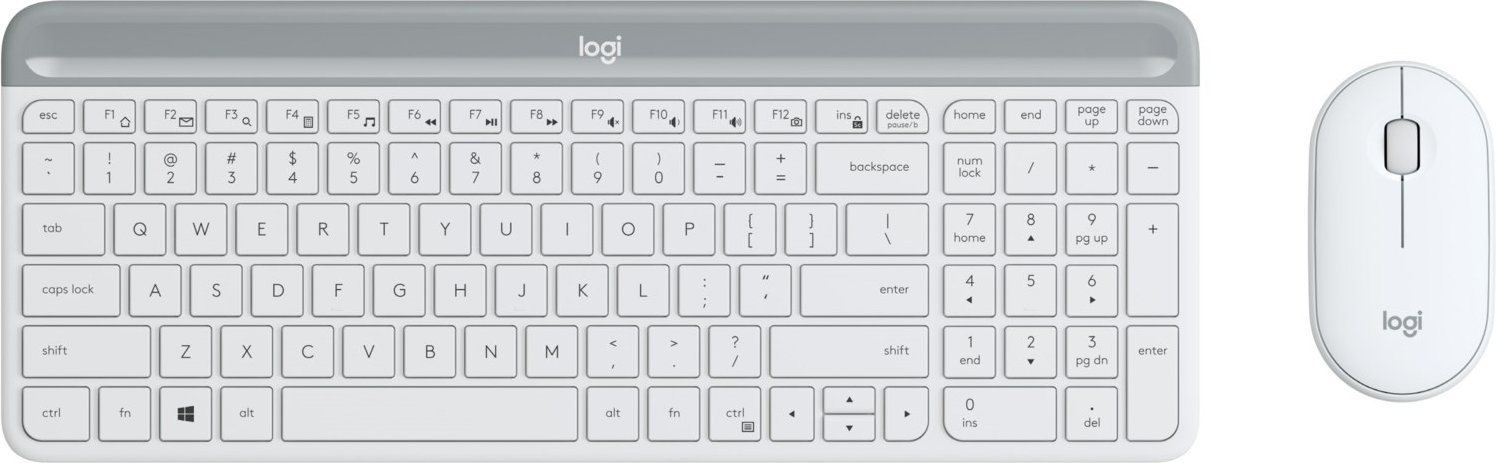 MK470 Slim Combo (DE) Kabelloses Tastatur-Set weiß