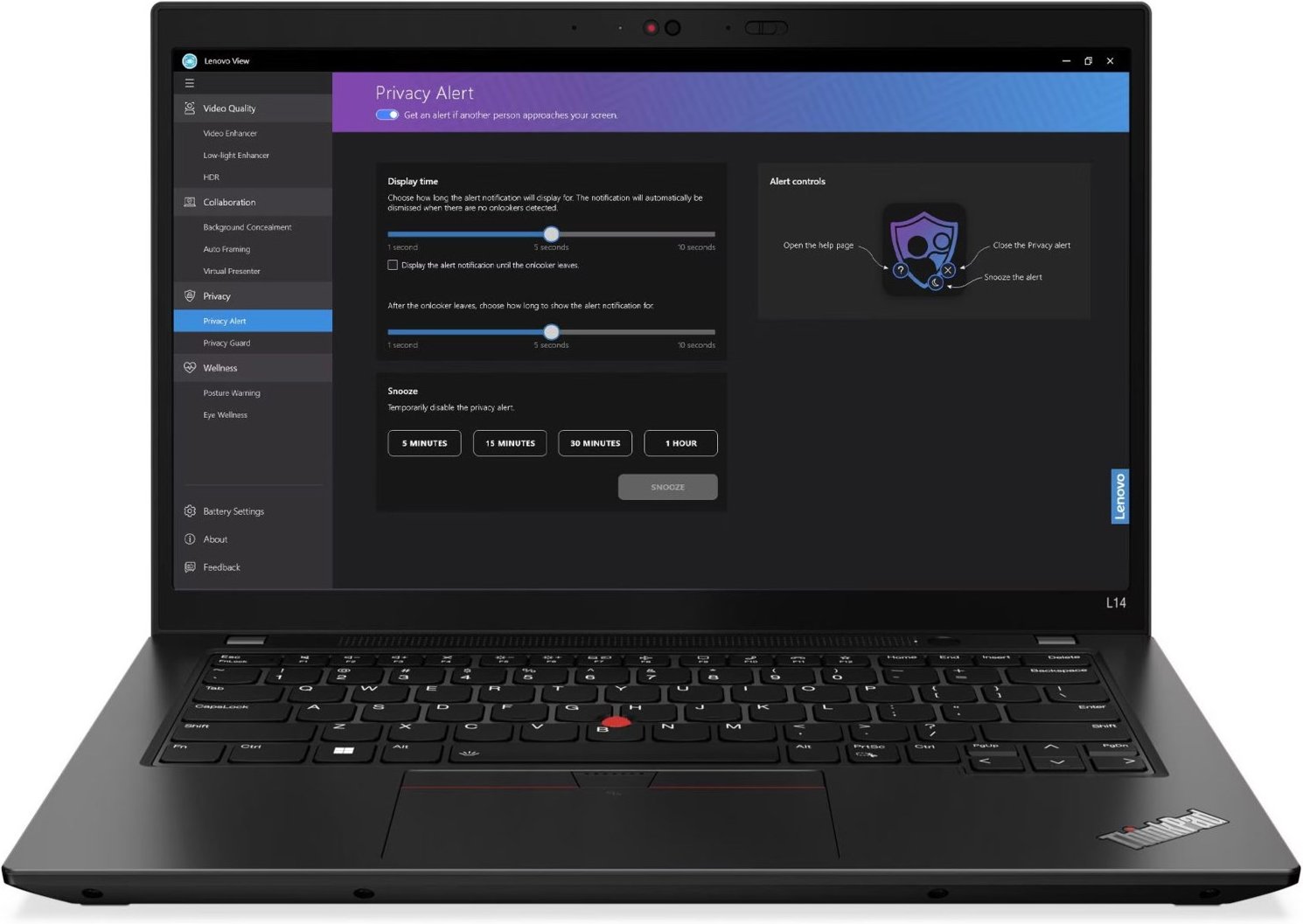 ThinkPad L14 G4 Intel (21H10087GE) 35,56 cm (14") Notebook thunder black