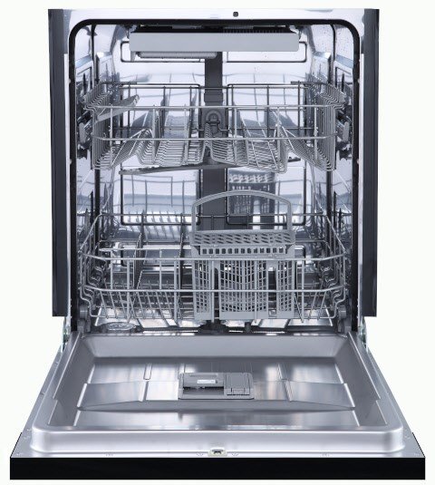 WGSP14-6DTI Teilintegrierter Einbau-Geschirrspüler 60 cm schwarz