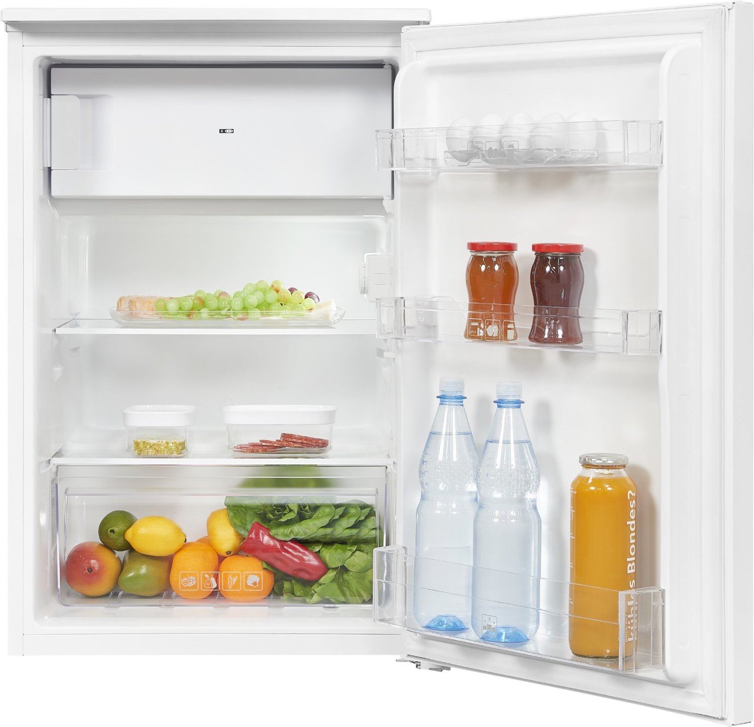 KS 15-4-E-040E Tischkühlschrank mit Gefrierfach weiß